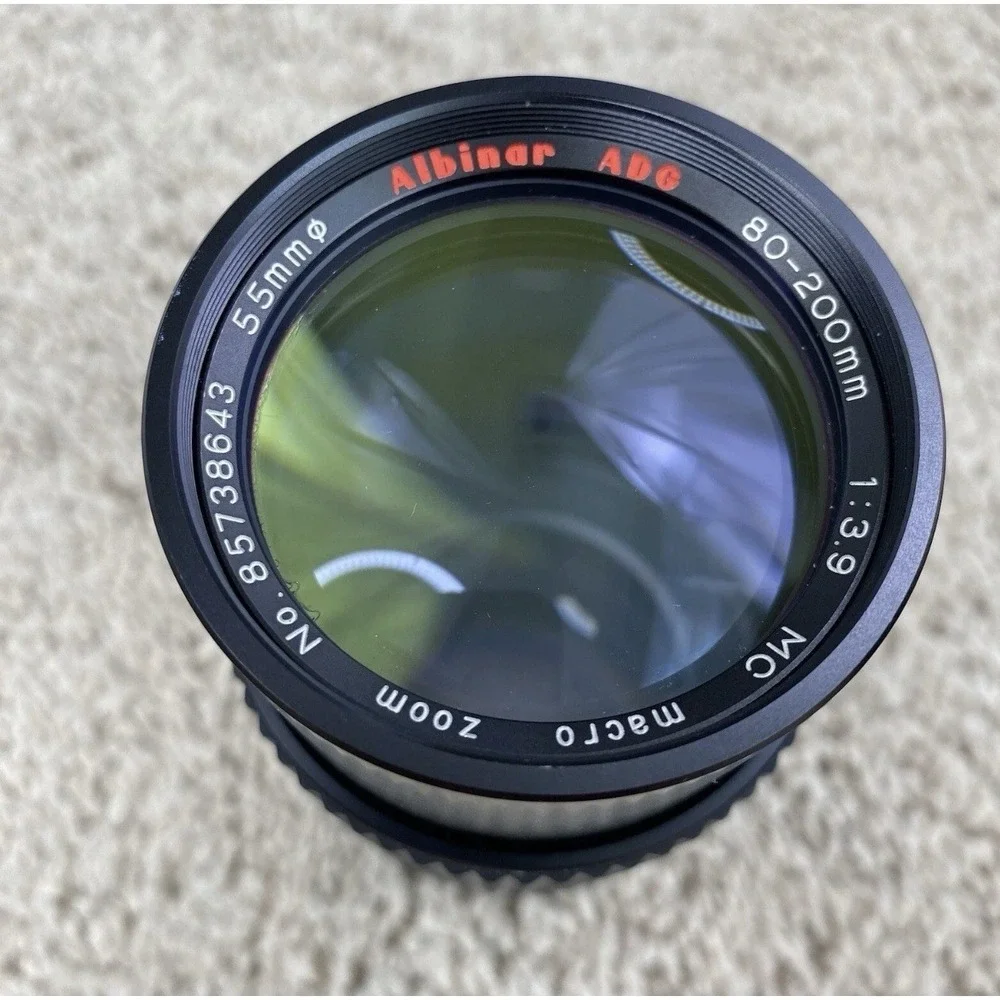 ALBINAR ADG 80-200mm‎ 1:3.9 Macro Zoom Lens 55mm No 85738643 Untested